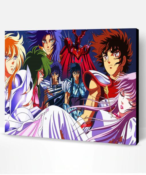 Saint Seiya Manga Characters Paint By Number