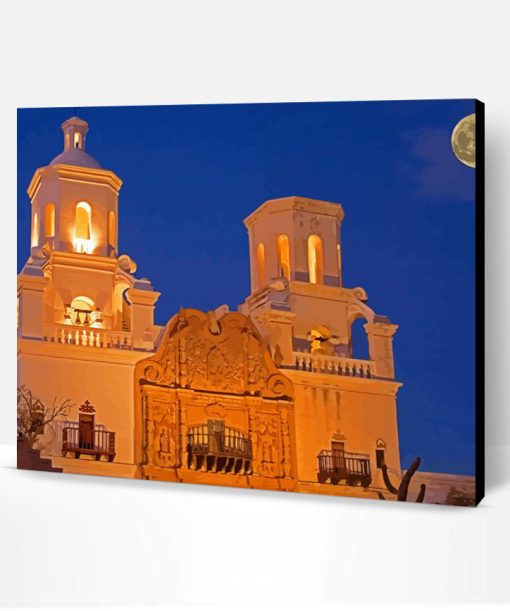 San Xavier Del Bac Mission Phonix Paint By Number