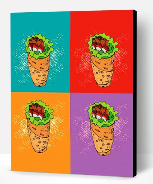 Shawarma Pop Art Paint By Number