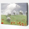 Sheep In A Poppy Field Paint By Number
