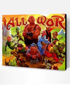 Small World Video Game Poster Paint By Number
