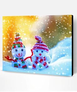 Snowman Babies Paint By Numbers