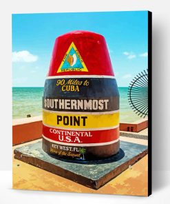 Southernmost Point of The Continental U Paint By Numbers