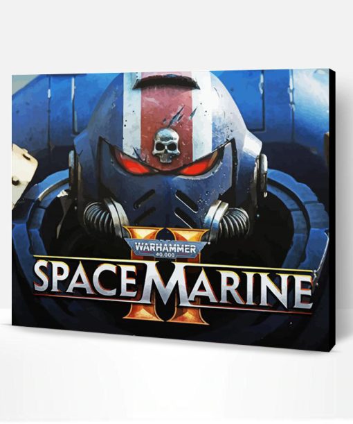 Space Marine Game Poster Paint By Number