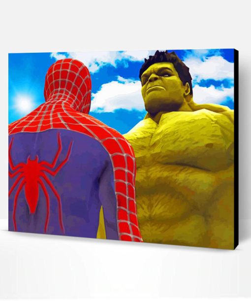 Spider Man Hulk Paint By Number