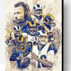 St Louis Rams Players Art Paint By Numbers