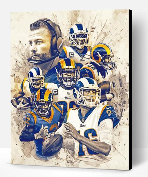 St Louis Rams Players Art Paint By Numbers