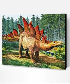 Stegosaurus Dinosaur Paint By Number