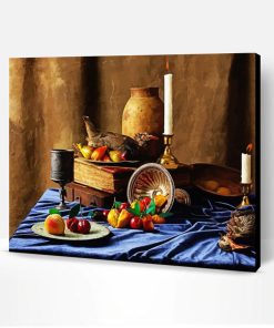 Still Life With Marzipan Fruits Paint By Numbers