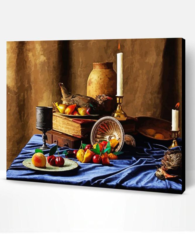 Still Life With Marzipan Fruits Paint By Numbers