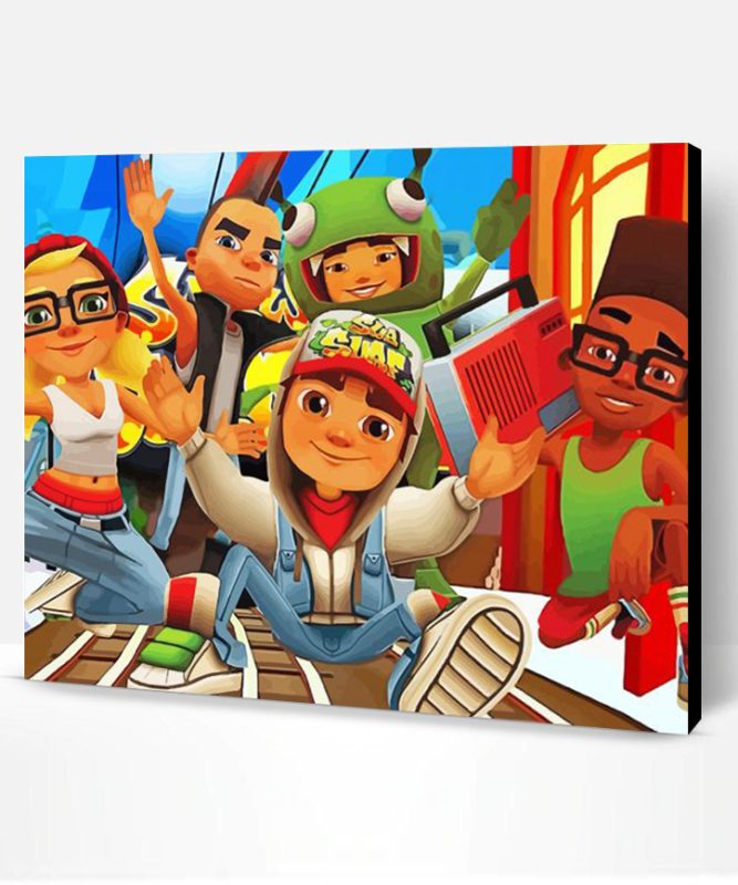 Subway Surfers Paint By Number
