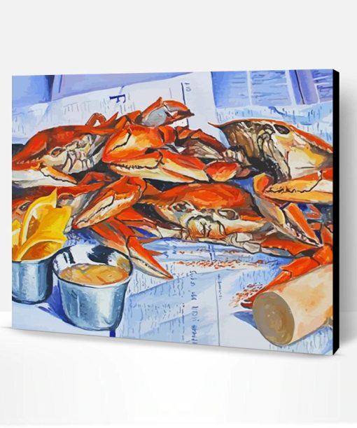 Summer Crab Feast Paint By Number