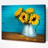 Sunflowers On Table Paint By Number