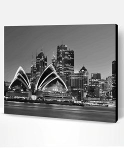 Sydney Black And White Paint By Number
