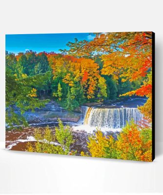 Tahquamenon Michigan Waterfall Paint By Numbers