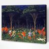 The Hunt In The Forest By Paolo Uccello Paint By Number