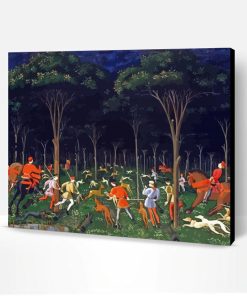 The Hunt In The Forest By Paolo Uccello Paint By Number