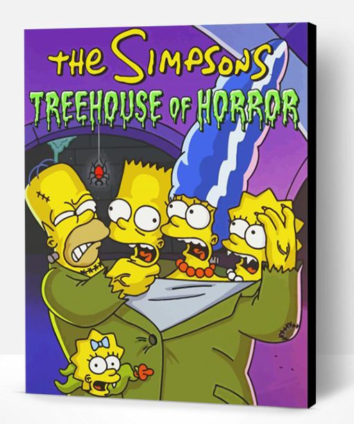 The Simpsons Treehouse Of Horror Paint By Number