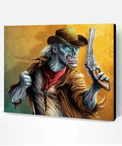 The Zombie Cowboy Paint By Number