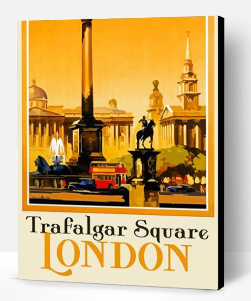 Trafalgar Square Poster Paint By Number