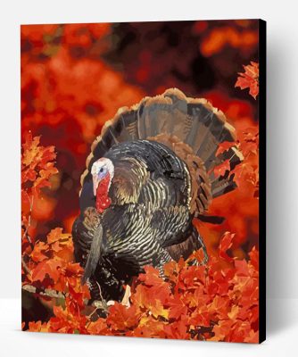 Turkey In Fall Paint By Number