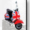 UK Mod Scooter Paint By Number