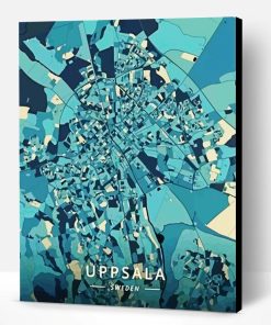 Uppsala Sweden Poster Paint By Numbers