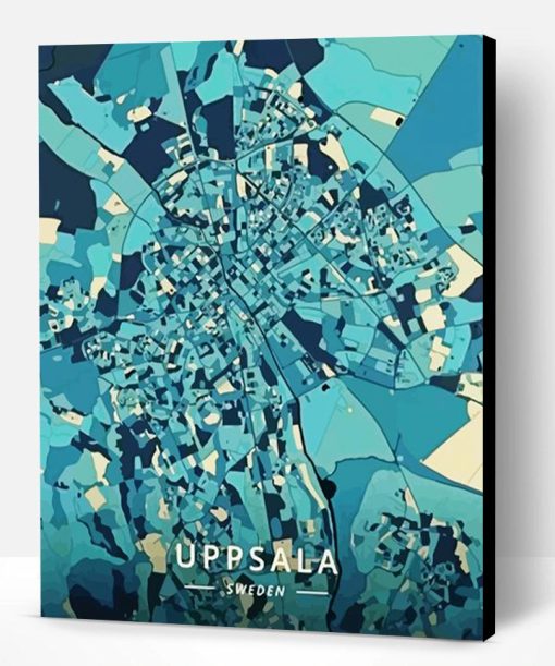 Uppsala Sweden Poster Paint By Numbers