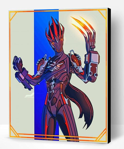 Valkyr Warframe Game Character Paint By Number