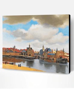 View of Delft by Johannes Vermeer Paint By Numbers