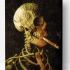Vintage Skull With Cigarette Paint By Numbers