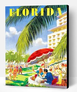 Vintage Florida Paint By Number