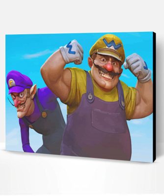 Wario Cartoon Art Paint By Numbers