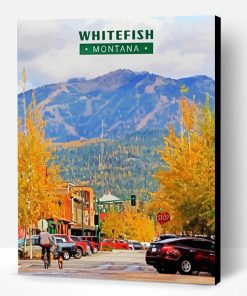 Whitefish Montana In Fall Paint By Numbers