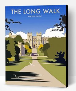 Windsor Long Walk Poster Paint By Number