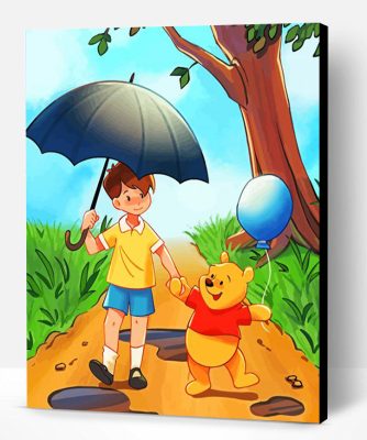 Winnie The Pooh And Christopher Robin Paint By Numbers