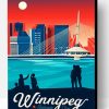 Winnipeg Canada Poster Paint By Number