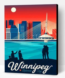 Winnipeg Canada Poster Paint By Number