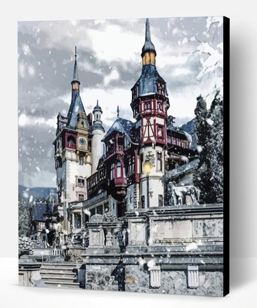 Winter Castle Art Paint By Number