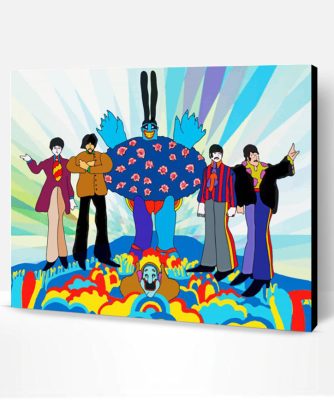 Yellow Submarine Art Paint By Numbers