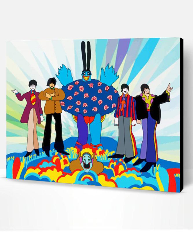 Yellow Submarine Art Paint By Numbers