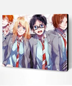 Your Lie in April Anime Characters Paint By Numbers