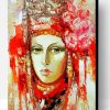 Abstract Bulgarian Woman Paint By Number