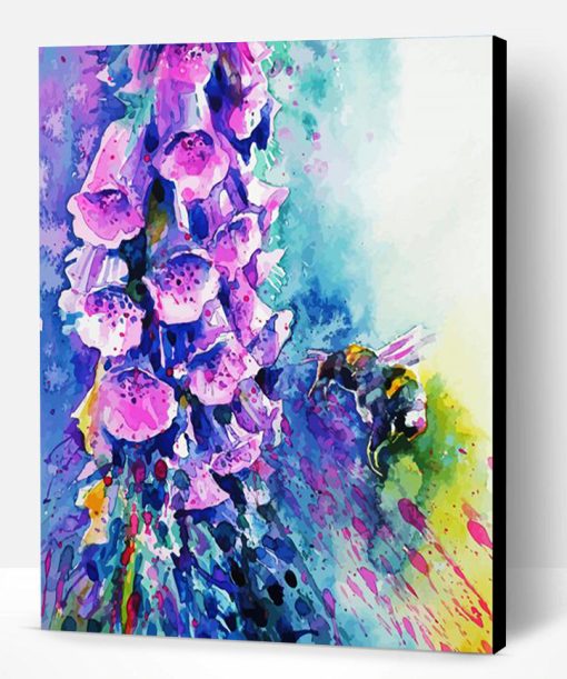 Abstract Foxglove Paint By Number