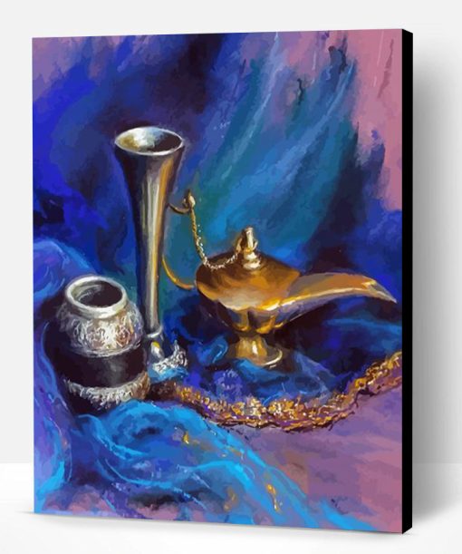 Abstract Genie Lamp Paint By Numbers