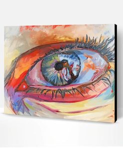 Abstract Lady Eye Paint By Number