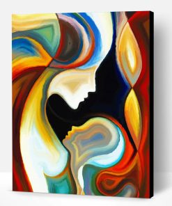 Abstract Mother And Son Paint By Number