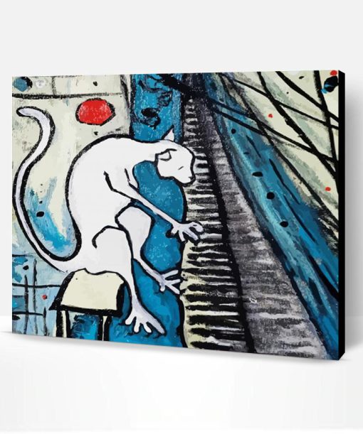 Abstract Cat And Piano Paint By Number