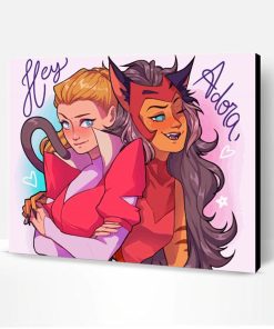 Adora And Catra Animation Art Paint By Numbers