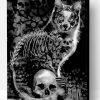 Aesthetic Skull And Cat Paint By Number